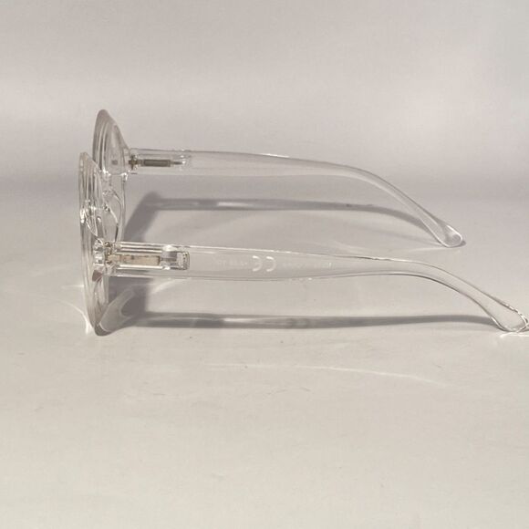 1061 Fern Oversized 2.25 Reading Glasses Readers Round Clear Frames NWT - Picture 4 of 9